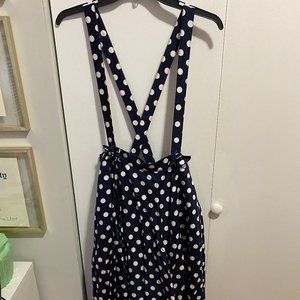Collectif Circle Skirt with Suspenders (BRAND NEW)